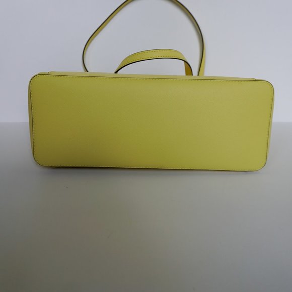 Michael Kors Ciara L Leather Tote Yellow Sunshine - Picture 5 of 12